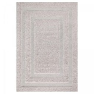 Tapis Salon 160x220 Tissé Beige Rectangle Motif Faux Uni Koula