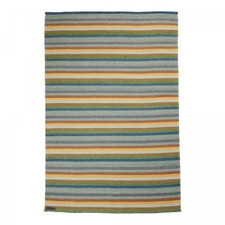 Tapis Kilim 170x240 Caravan Gris, Bleu, Marron