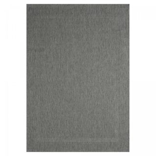 Tapis Extérieur 80x150 Tissé Kilim Gris Squarext