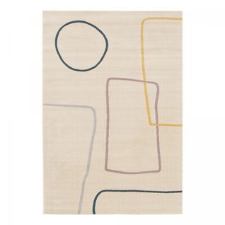 Tapis Salon 160x230 Flarine 5 Beige, Jaune, Bleu