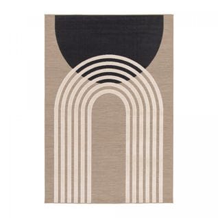 Tapis Exterieur 160x230 Lumiere 8 Beige, Écru, Noir