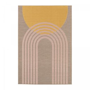 Tapis Exterieur 200x290 Lumiere 8 Beige, Jaune