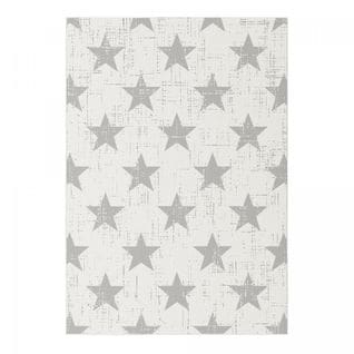 Tapis Exterieur 120x170 Stalow 7 Argent, Gris