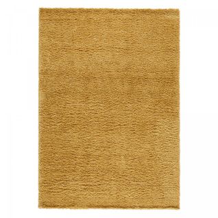 Tapis Shaggy 80x150 Rectangle Tissé Jaune Motif Uni Croma 5