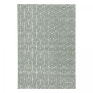 Tapis Salon 120x170 Lucen 8 Vert, Écru