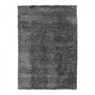 Tapis Shaggy 140x200 Briga Noir, Gris