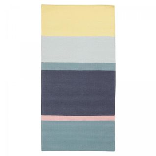 Tapis Salon 80x150 Kolik Bleu, Jaune, Rose