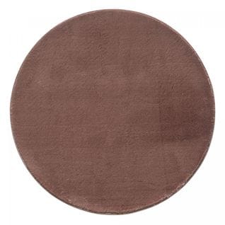 Tapis Salon 120x120 Rond Anvik Marron