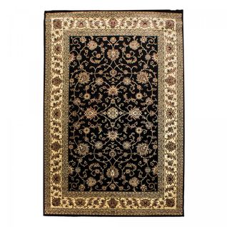 Tapis Orient 200x290 Rectangle Noir Tissé Motifs Orientaux Bisko 1