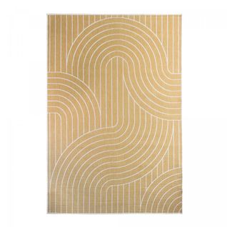 Tapis Exterieur 120x170 Ex1 Col Reversible Jaune, Écru