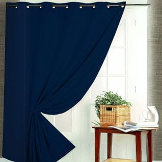 Rideau Occultant Non Feu M1 - 240x260 Cm - Bleu Foncé