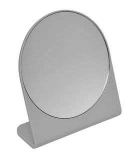 Miroir Sur Pied 1 Face En Métal Gris 17 X 19 Cm