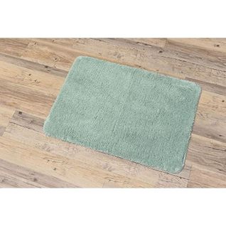 Tapis De Salle De Bain Vert Amande En Microfibre Confort Et Doux 50 X 70 Cm