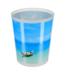 Poubelle De Salle De Bain 5l Déco Coconut Island