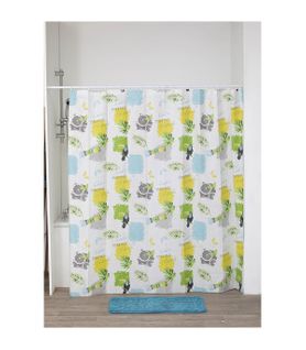 Rideau De Douche Avec Anneaux Inclus 180 X 180 Cm Déco Marina