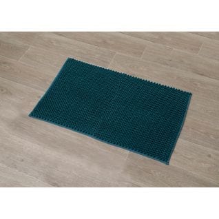 Tapis De Salle De Bain En Microfibre Boules Bleu Paon 50 X 80 Cm