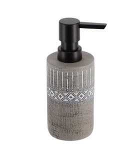 Distributeur à Savon Ou Lotion Gris Décoré 160 Ml