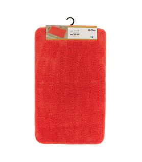 Tapis De Salle De Bain Orange En Microfibre Confort Et Doux 45 X 75 Cm