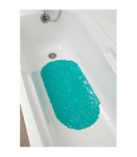 Tapis Fond De Baignoire Anti-dérapant Bulles 69 X 36 Cm Vert Caraïbes