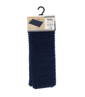 Tapis De Salle De Bain En Microfibre Boules Bleu Marine 50 X 80 Cm