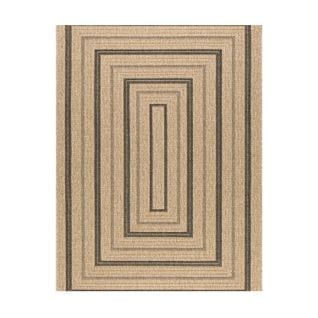 Tapis Extérieur - 160x230cm - Naturel - 100% Polypropylène Résistant Aux Uv - 1400 Gr/m2 - Nour