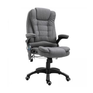 Fauteuil De Bureau Massant Maksym Gris Chiné