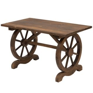 Table Basse De Jardin Rustique Gaetan Marron