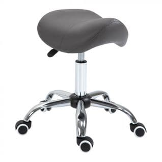 Tabouret De Massage Lili Gris Chromé