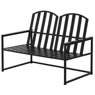 Banc De Jardin 2 Places Robin Noir