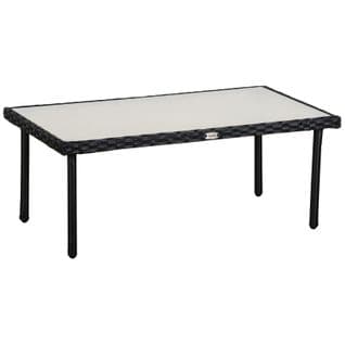 Table Basse De Jardin Rectangulaire Mindy Noire