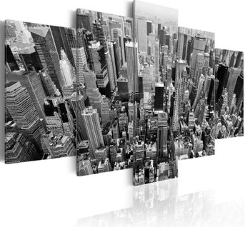 Tableau Gratte-ciels De New York 200 X 100 Cm Noir