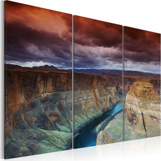Tableau Nuages ​​au Dessus Du Grand Canyon 120 X 80 Cm Marron