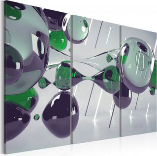 Tableau Mystification De Verre 60 X 40 Cm Vert