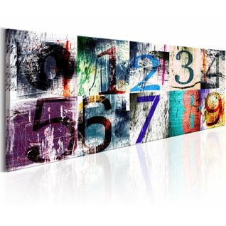 Tableau Nombres De Couleurs 120 X 40 Cm Multicolore