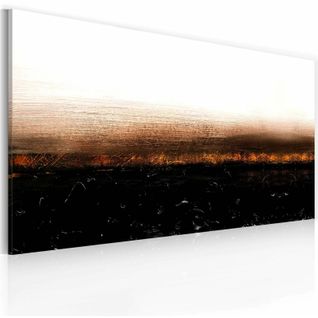 Tableau Peint Toile Intissée Noir 120x60cm