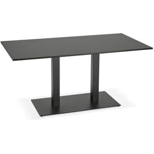 Table à Manger Bois Noir 160x80x54cm