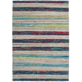 Tapis Fait Main Duarte 210 Natural Bleu 160 X 230 Cm Beige