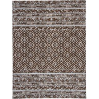 Tapis Extérieur Fait à La Main Ensoleille 110 Marron 160 X 230 Cm Marron