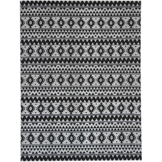 Tapis Extérieur Fait à La Main Ensoleille 210 Black 160 X 230 Cm Noir