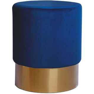 Pouf Banquette Bois Bleu H. 42cm