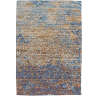 Tapis Tissé à La Main Blaze 600 Blau Beige 115 X 170 Cm Marron