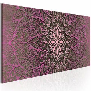 Tableau Rose Sophistication 150 X 50 Cm Violet