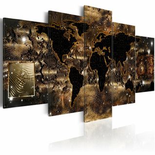 Tableau Monde De Bronze 200 X 100 Cm Noir