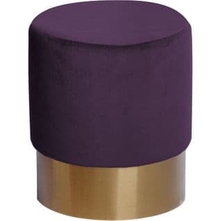 Pouf Banquette Bois Violet H. 42cm