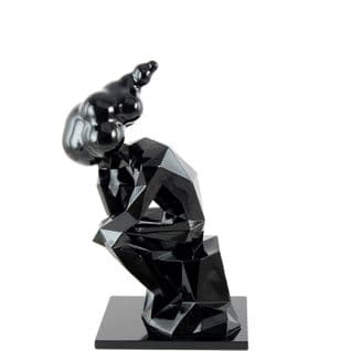 Sculpture Résine Noir 28x17x47 cm
