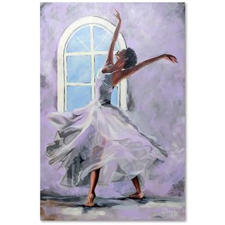 Tableau Danseur 2 40 X 50 Cm Violet