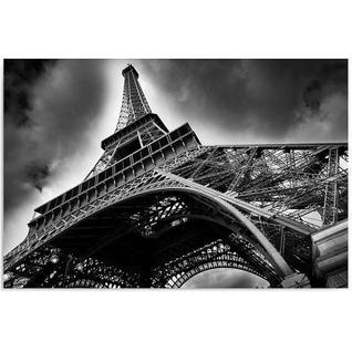 Tableau Tour Eiffel 40 X 30 Cm Noir