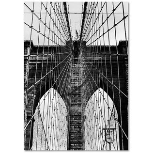 Tableau Pont Brooklyn 60 X 80 Cm Noir