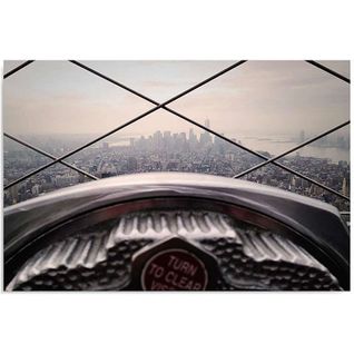 Tableau Empire State Building 120 X 80 Cm Gris
