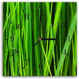 Horloge Murale Végétale Élégance Naturelle Décorative 30 X 30 Cm Vert